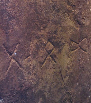 Runes carved on Heavener Runestone