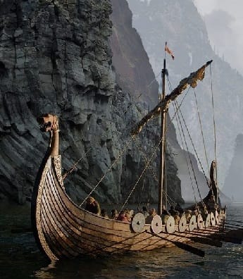 Viking war ship